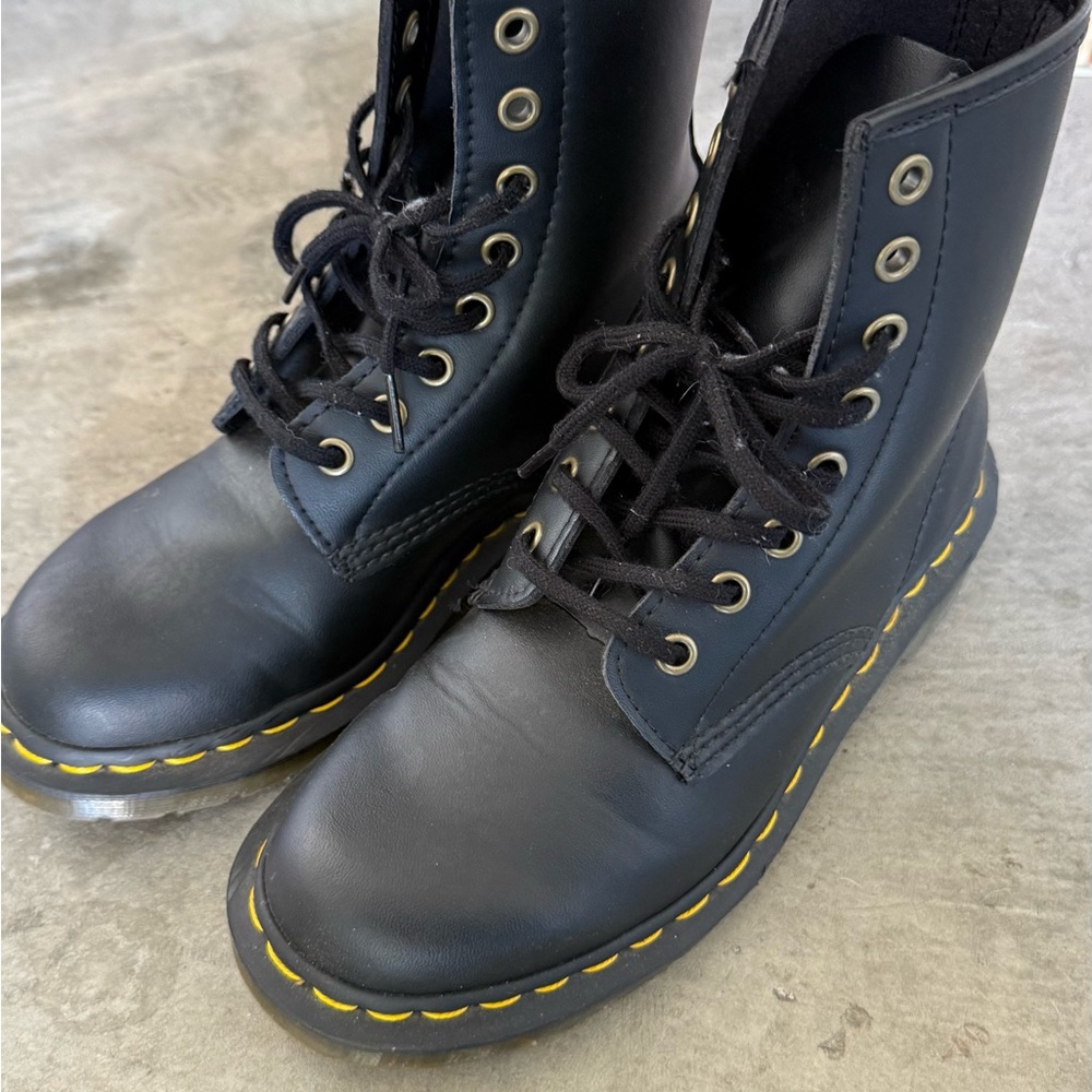 Dr. Marten Black Vegan Leather Boots